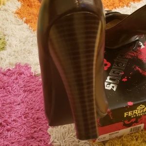 fergalicious peep toe booties